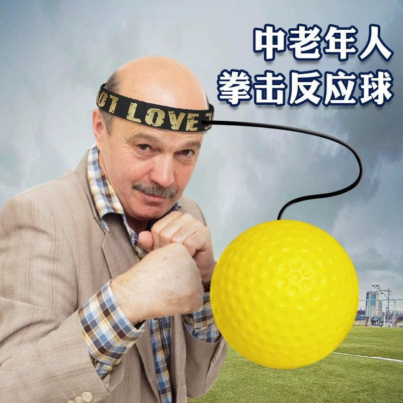 Boxing Reaction Ball for Middle-Aged and Elderly People, Head-Mounted Fitness Ball, Exercise Equipment, Adult Training Rebound Ball - image 1