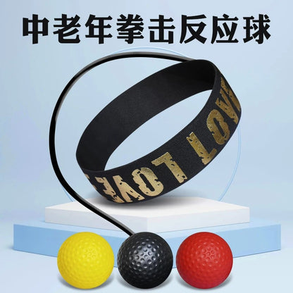 Boxing Reaction Ball for Middle-Aged and Elderly People, Head-Mounted Fitness Ball, Exercise Equipment, Adult Training Rebound Ball - image 2
