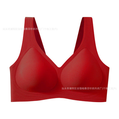 Cross-Border Amazon Plus-Size Seamless Underwear for Women, Wire-Free Comfortable Push-Up Bra, Full Cup Bra for Plus-Size Women, Thin Cup - image 5