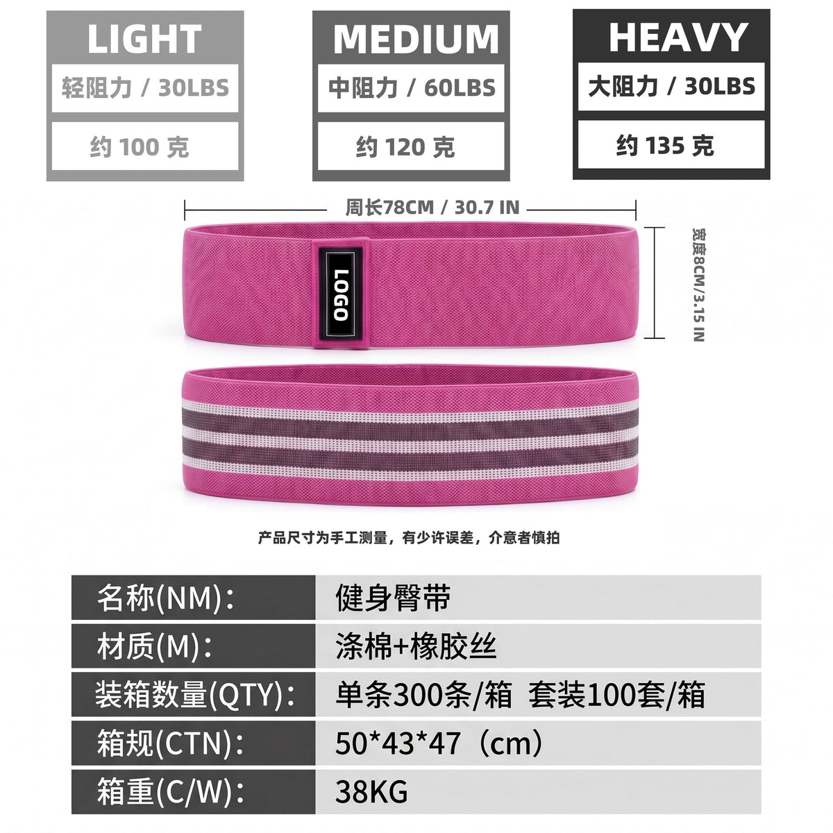 Yoga resistance band, butt-lifting ring, squat butt band, butt-lifting ring, thickened resistance band, circular fitness band - image 4