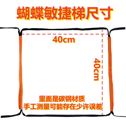 Multifunctional Butterfly Agility Ladder, Foldable Jump Ladder, Physical Fitness Rope Ladder, Soft Ladder, Fixed Football Training Equipment - image 3