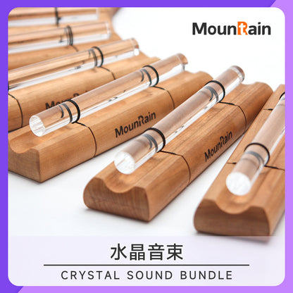 Crystal Sound Beam Seven-Tone Yoga Meditation Healing Single Sound Beam Sound Bell Meditation Healing Stress Relief Sound Therapy Instrument Set - image 1