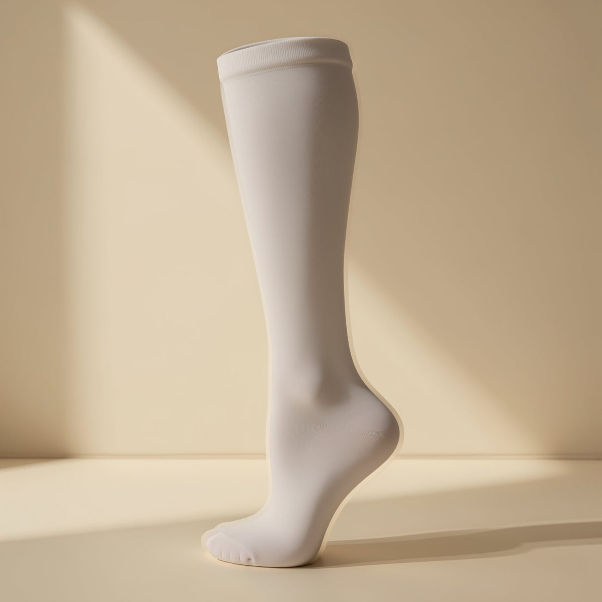 Solid-color cotton sports compression calf socks - view 5