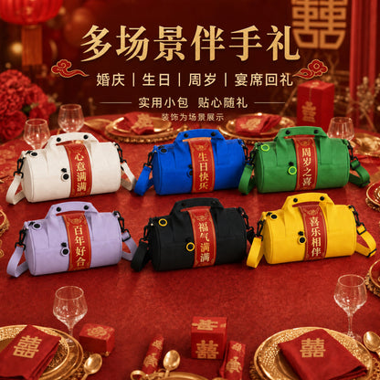 Cross-Border New Style Cylindrical Bag, Yoga Dance Casual Sports Bag, Commuter Handbag, Fashionable and Versatile Shoulder Crossbody Bag - image 1
