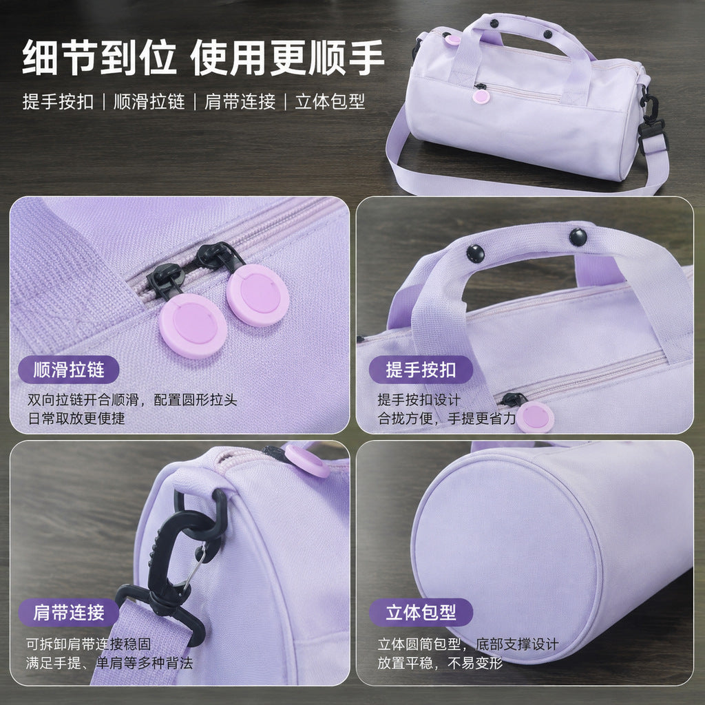 Cross-Border New Style Cylindrical Bag, Yoga Dance Casual Sports Bag, Commuter Handbag, Fashionable and Versatile Shoulder Crossbody Bag - image 2