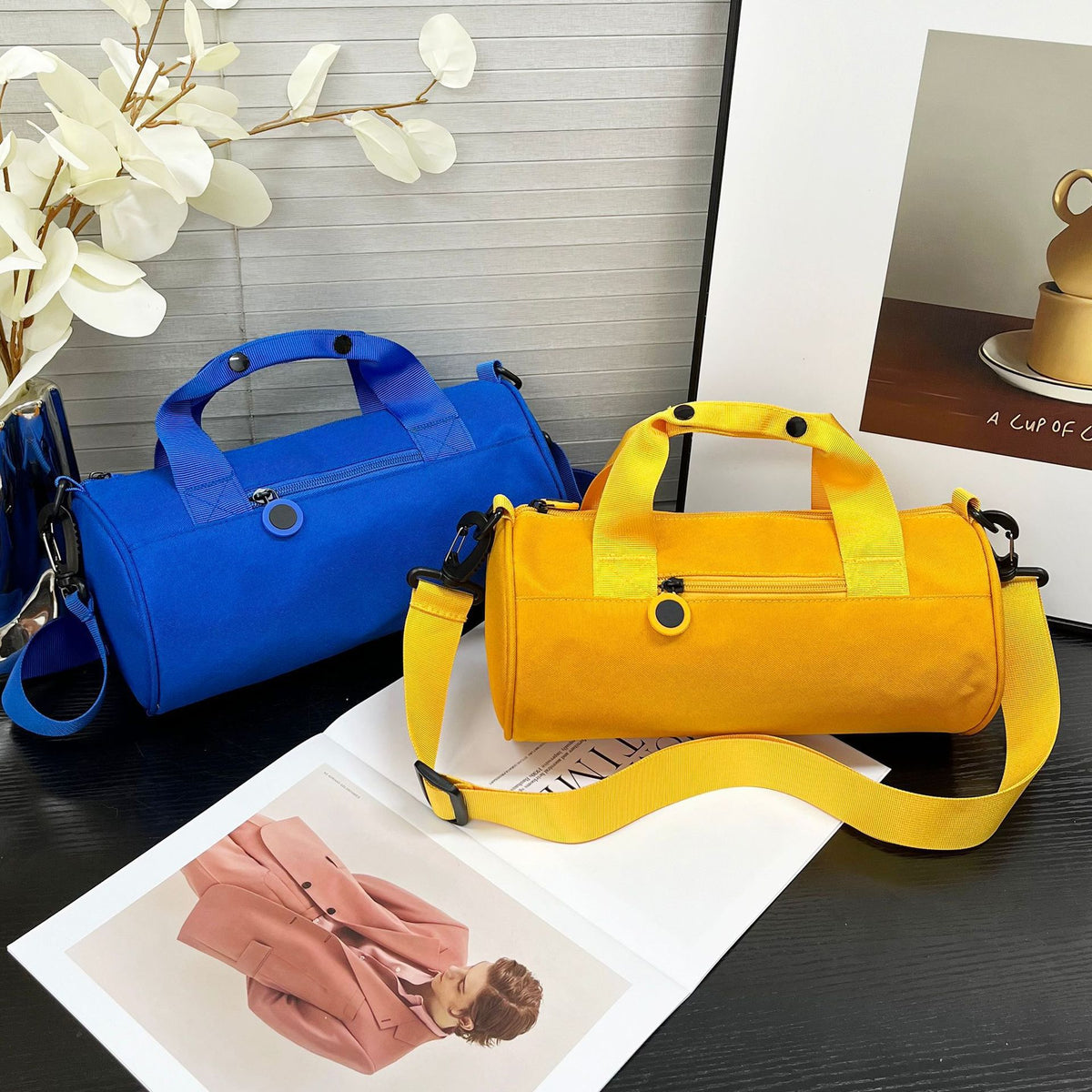 Cross-Border New Style Cylindrical Bag, Yoga Dance Casual Sports Bag, Commuter Handbag, Fashionable and Versatile Shoulder Crossbody Bag - image 4
