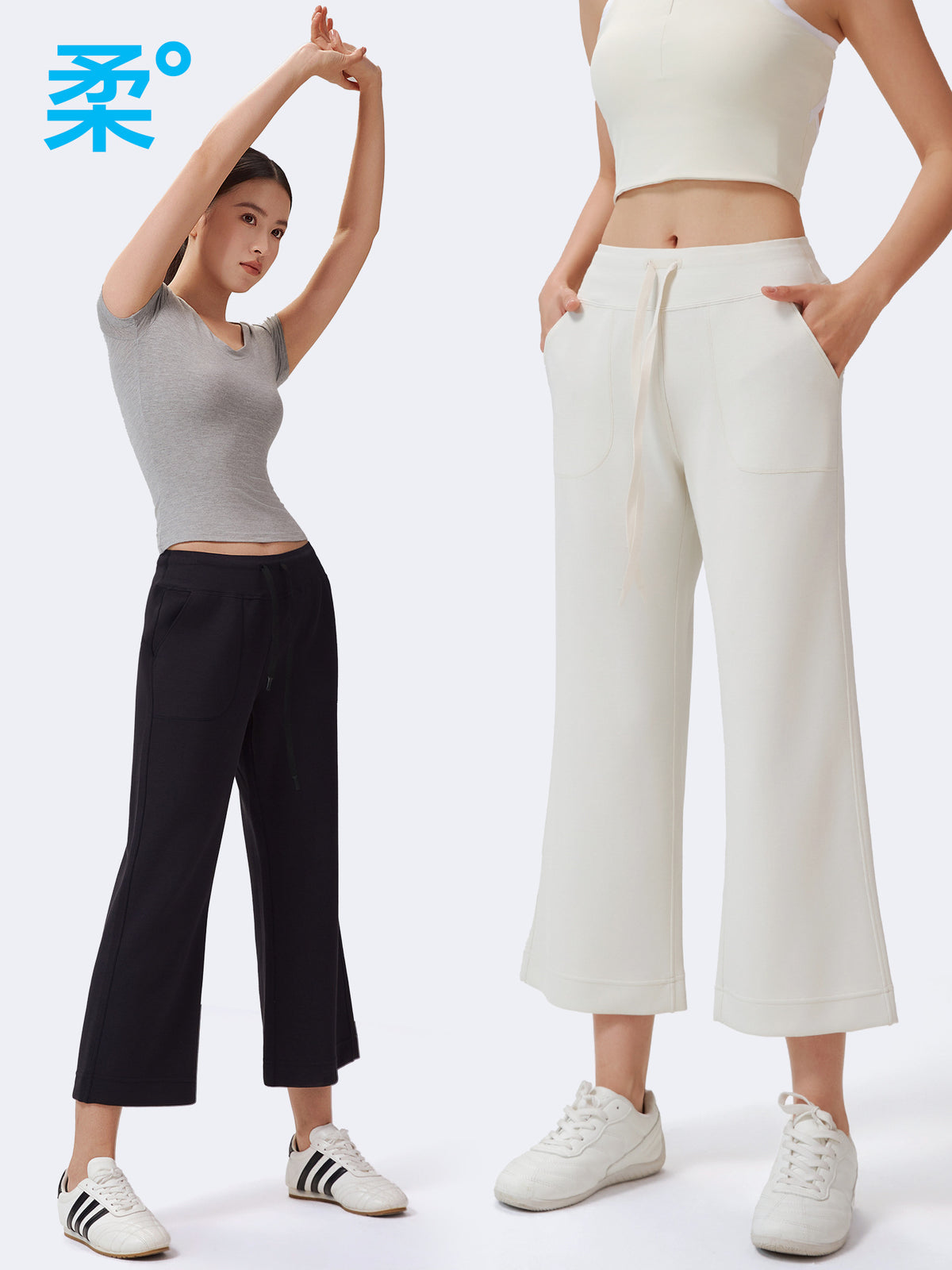 New Style Lightweight Flared High-Waisted Yoga Pants with a Draped Feel, Casual Drawstring Pockets, and Sports Flare Pants for Women - image 3