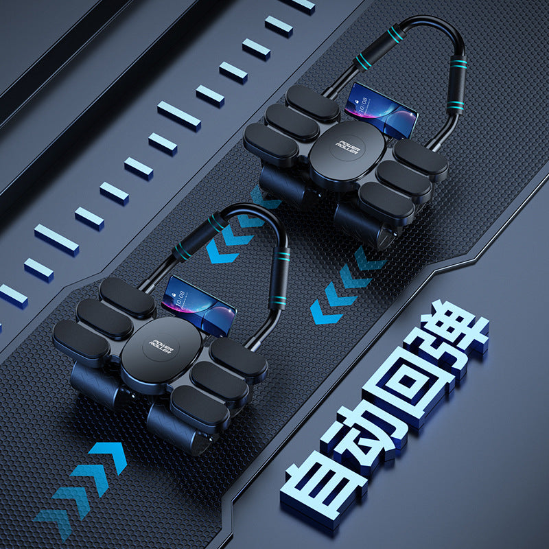 Four-Wheel Six-Elbow Support Abdominal Roller with Automatic Rebound for Abdominal Exercises, Suitable for Men and Women, Home Use Elbow Support Roller Fitness Equipment - image 4