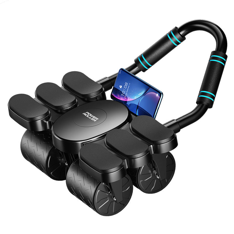 Four-Wheel Six-Elbow Support Abdominal Roller with Automatic Rebound for Abdominal Exercises, Suitable for Men and Women, Home Use Elbow Support Roller Fitness Equipment - image 5