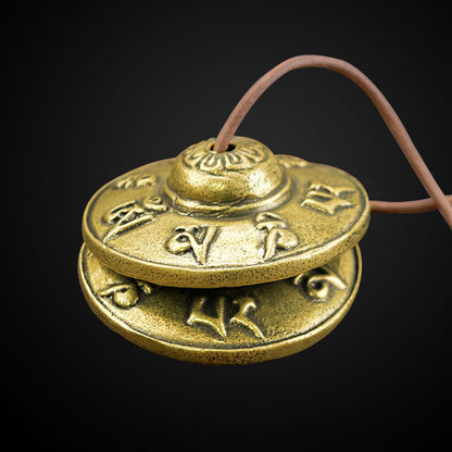 Brass Chimes, Yoga Meditation Chimes, Ethnic Percussion Instruments, Chime Bells, Ritual Bells, Copper Cymbals Ringing - image 3