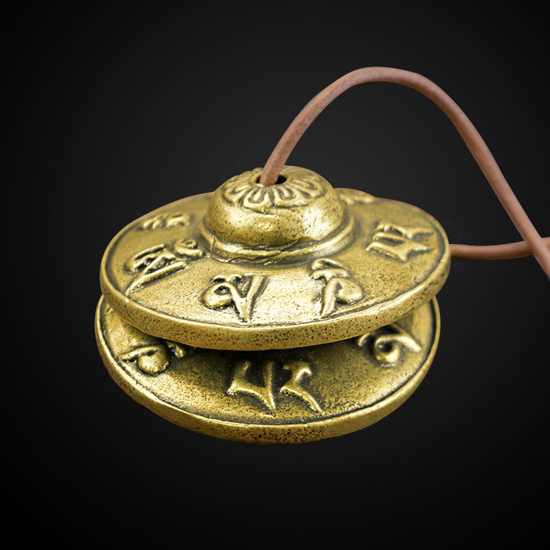 Brass Chimes, Yoga Meditation Chimes, Ethnic Percussion Instruments, Chime Bells, Ritual Bells, Copper Cymbals Ringing - image 3