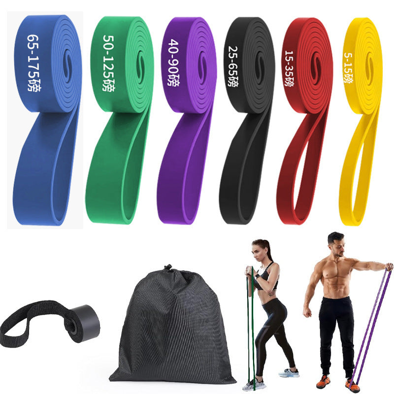 Amazon Latex Tpe Resistance Band Yoga Fitness Resistance Band 2080mm Pull-Up Training Elastic Band - image 1