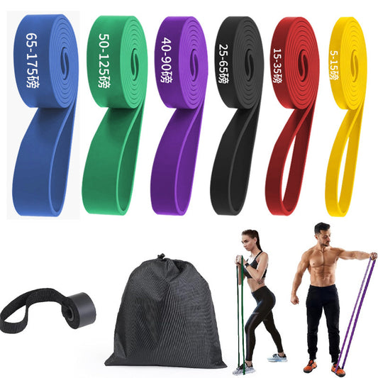 Amazon Latex Tpe Resistance Band Yoga Fitness Resistance Band 2080mm Pull-Up Training Elastic Band - image 1