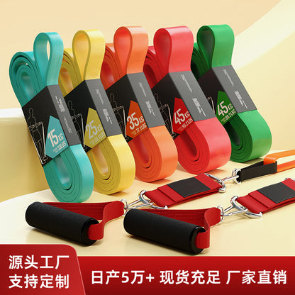 Elastic Band Fitness Equipment Resistance Band Strength Training Pull-Up Band Eco-Friendly Durable Pull-Up Assist Band - image 1