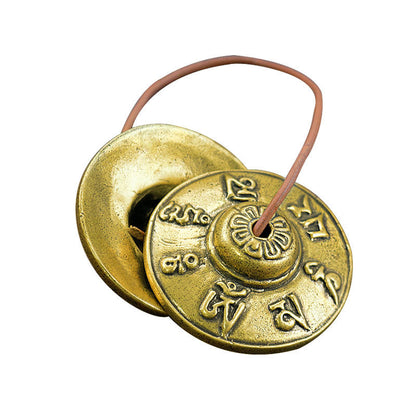 Brass Chimes, Yoga Meditation Chimes, Ethnic Percussion Instruments, Chime Bells, Ritual Bells, Copper Cymbals Ringing - image 5