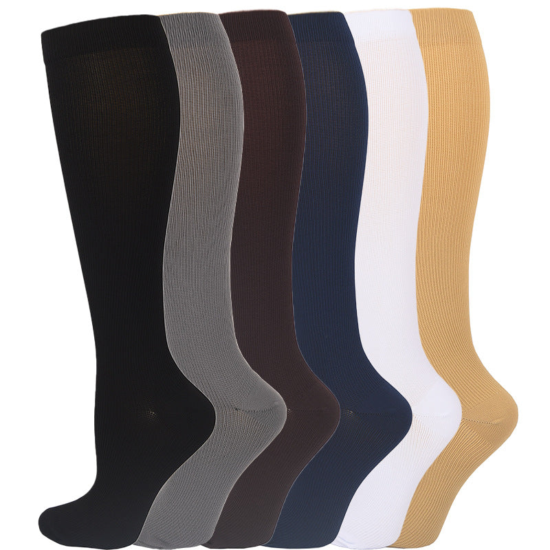 Compression Socks Cross-Border Hot-Selling Anti-Slip Running Socks for Men and Women Outdoor Fitness Running Sports Comfortable Slimming Pressure Socks - image 1