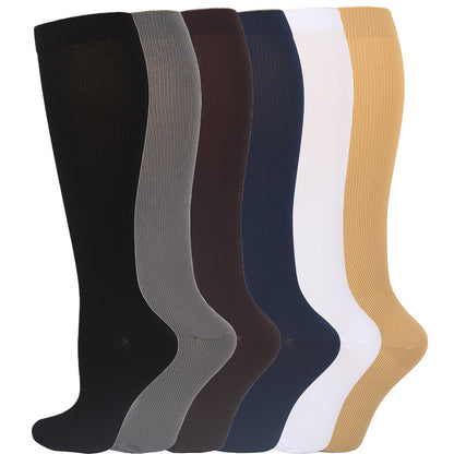 Compression Socks Cross-Border Hot-Selling Anti-Slip Running Socks for Men and Women Outdoor Fitness Running Sports Comfortable Slimming Pressure Socks - image 1
