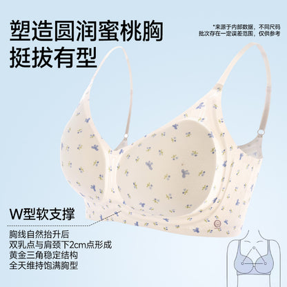 100A Antibacterial Camellia Seamless Foundation Liquid Bra for Women, Cool and Breathable, Beautiful Back, Push-Up and Lifting Jelly Bra - image 3
