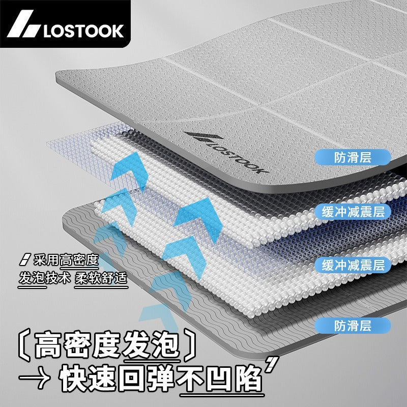 Foldable Yoga Mat, Non-Slip, Extra Wide and Thick, Fitness Mat for Home Use, Silent, Extra Wide and Thick, Sports Mat Wholesale - image 2