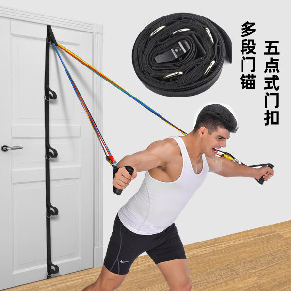 Wholesale 5m Cross-Border Suspension Training Strap Multi-Point Anchor Accessories Door Buckle Portable Multifunctional Fitness Door Anchor Strap - image 1