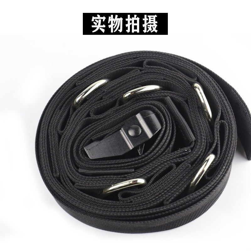 Wholesale 5m Cross-Border Suspension Training Strap Multi-Point Anchor Accessories Door Buckle Portable Multifunctional Fitness Door Anchor Strap - image 2