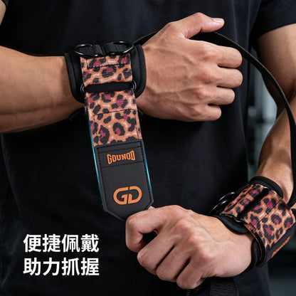 GOUNOD deadlift fitness support strap, weightlifting pull-up wrist guard, silicone non-slip grip strap, single bar hand protector - image 4