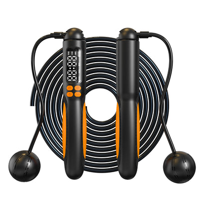 Rechargeable Smart Counting Cordless Jump Rope for Fitness, Weighted Sports Equipment, Steel Wire Jump Rope - image 5