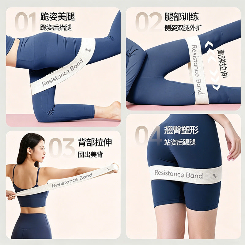 Knitted Yoga Resistance Bands for Women, Resistance Loops, Strength Training, Stretching Bands, Leg Exercises, Butt Lift Bands - image 4
