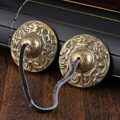 Nepalese Dingxia Copper Chime Percussion Instrument, Brass Bell for Yoga and Meditation, Ringing Brass Mini Bell - image 2
