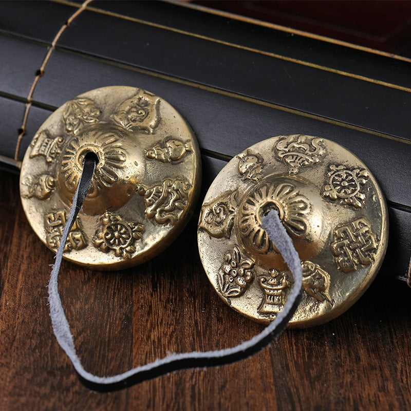 Nepalese Dingxia Copper Chime Percussion Instrument, Brass Bell for Yoga and Meditation, Ringing Brass Mini Bell - image 3