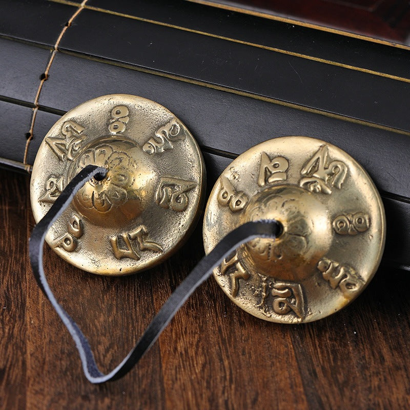 Nepalese Dingxia Copper Chime Percussion Instrument, Brass Bell for Yoga and Meditation, Ringing Brass Mini Bell - image 4
