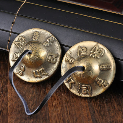 Nepalese Dingxia Copper Chime Percussion Instrument, Brass Bell for Yoga and Meditation, Ringing Brass Mini Bell - image 4