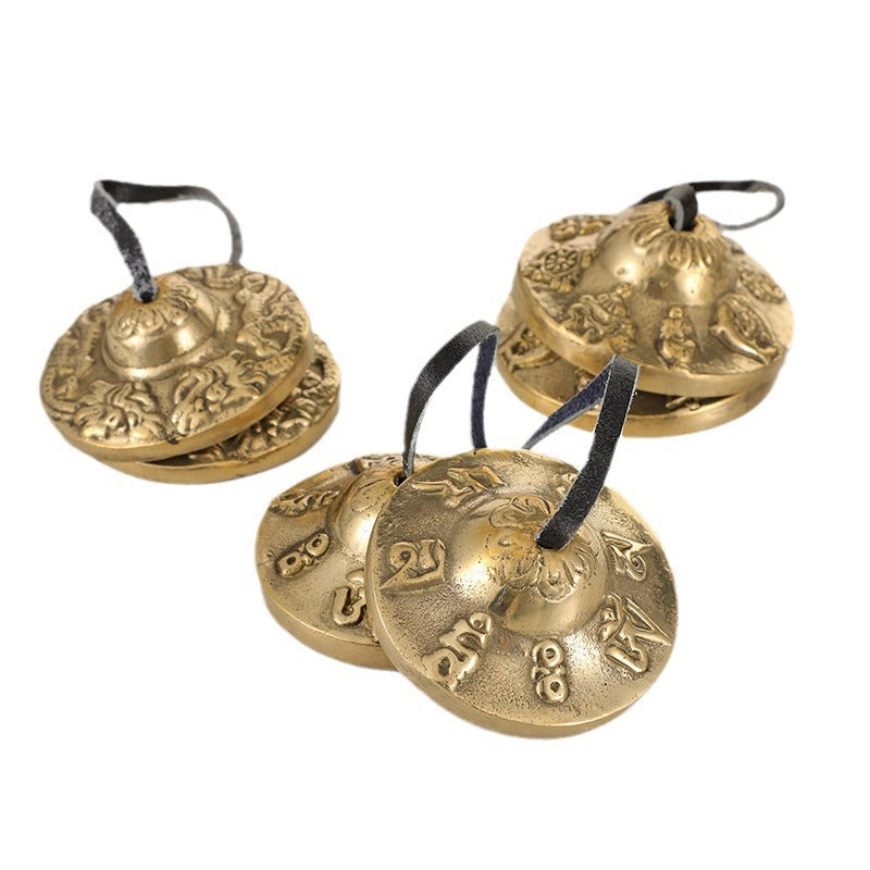 Nepalese Dingxia Copper Chime Percussion Instrument, Brass Bell for Yoga and Meditation, Ringing Brass Mini Bell - image 5