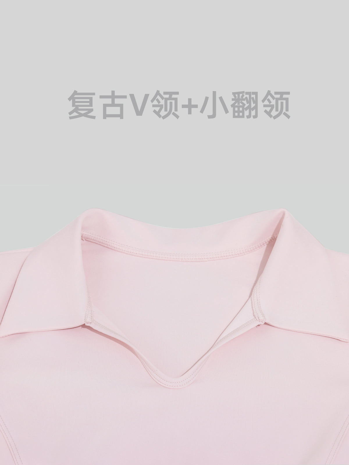 Juyitang's New Style Lapel Sports Short-Sleeved Slim-Fitting Yoga Wear Solid Color T-Shirt Top for Women - image 4
