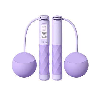 New Adult Electronic Counting Jump Rope, Smart Weighted Steel Wire Rope, Student Sports Equipment, Big Ball Jump Rope - image 5