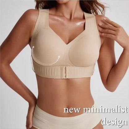 Tk Amazon Cross-Border Jelly European Size Large Size Bra Posture-Correcting Breathable Anti-Sagging Lifting Sports Bra for Women - image 2
