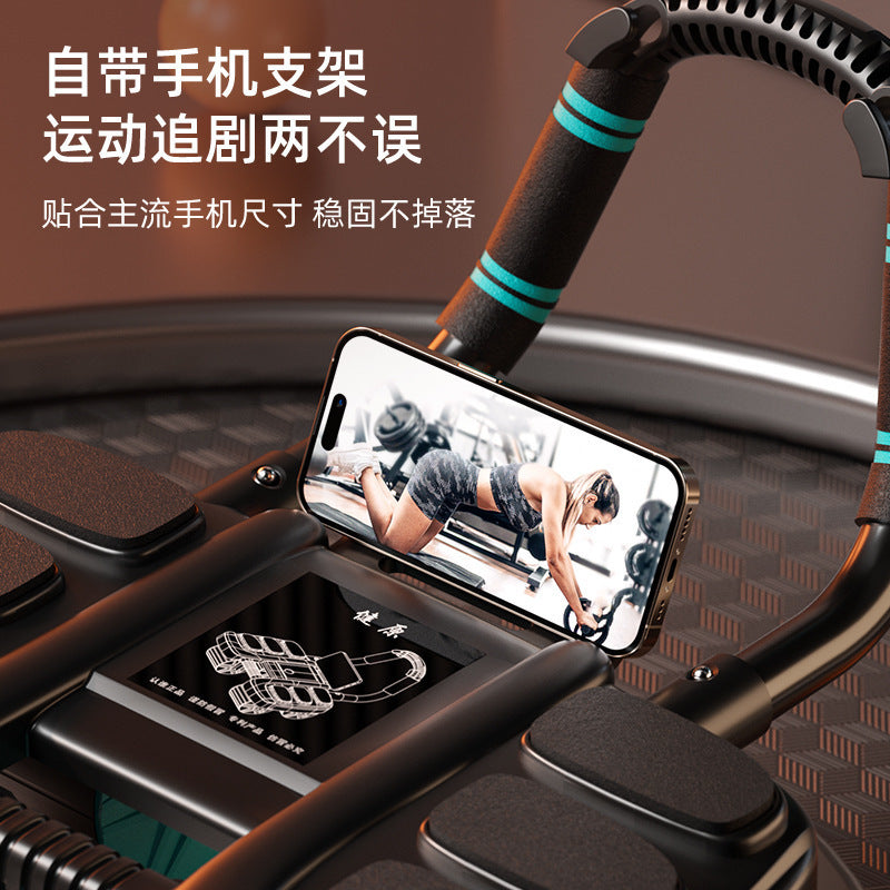 New four-wheel six-elbow support abdominal wheel, intelligent automatic abdominal contraction and rebound support, abdominal muscle training tool for crunch exercises - image 4