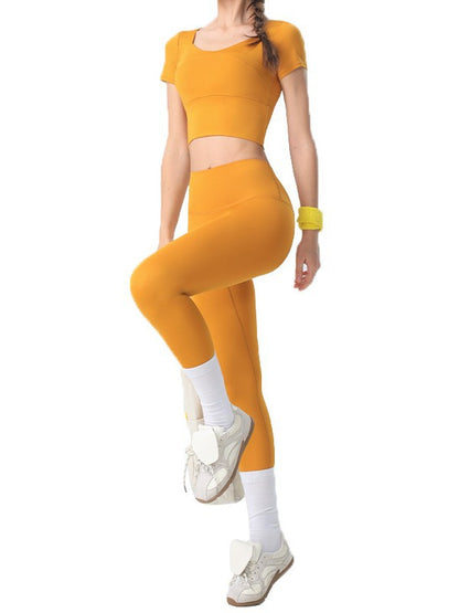 New tight-fitting sports leggings for women, slimming yoga pants, high-waisted, butt-lifting, quick-drying, breathable sports tights - image 5