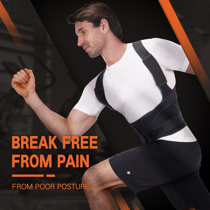Cross-border humpback correction belt, breathable mesh adjustable shoulder and back posture corrector, fitness back support belt - image 3