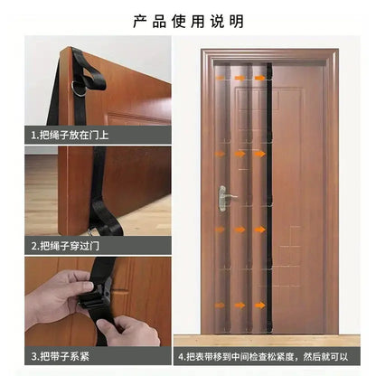 5.1m No-installation resistance band fitness pull rope suspension training strap accessories door clip multi-section door anchor strap - image 3