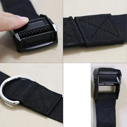 5.1m No-installation resistance band fitness pull rope suspension training strap accessories door clip multi-section door anchor strap - image 4