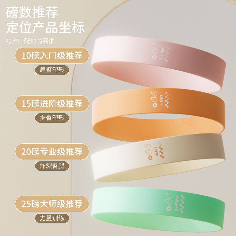 Fitness resistance bands for women, butt-lifting bands, squat training tool, strength training resistance bands, leg exercise resistance bands - image 2