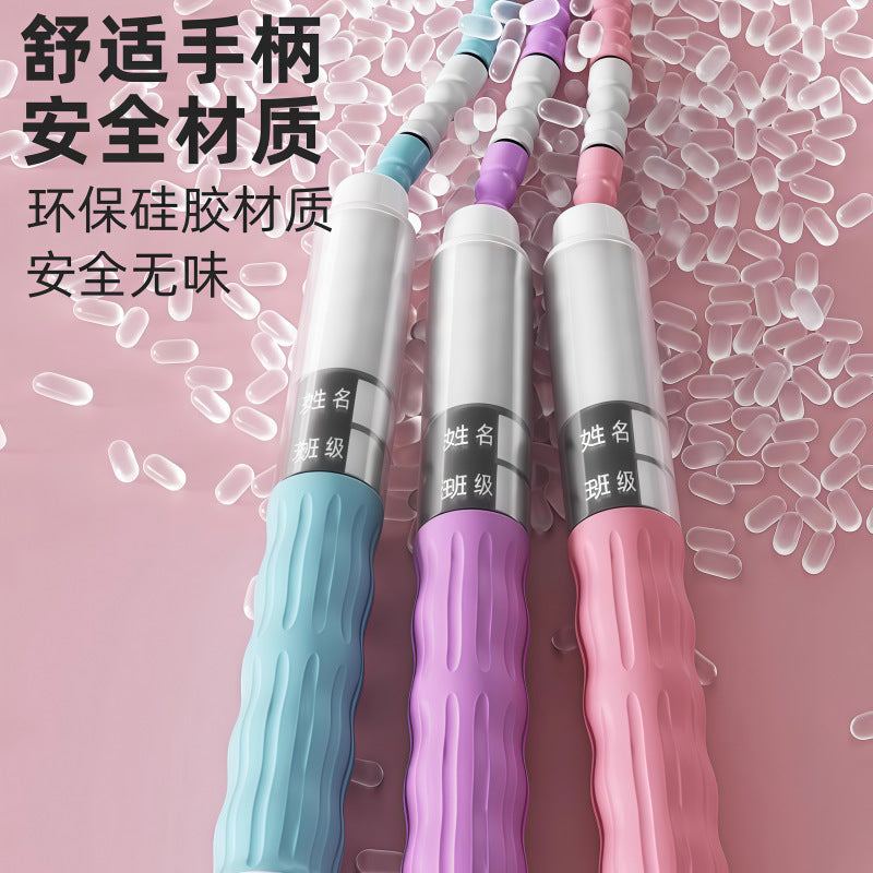 Bamboo-joint jump rope for children, suitable for beginners in kindergarten, physical education exams, and high school entrance exams. PVC rope for fast jumping and aerobic exercise - image 2