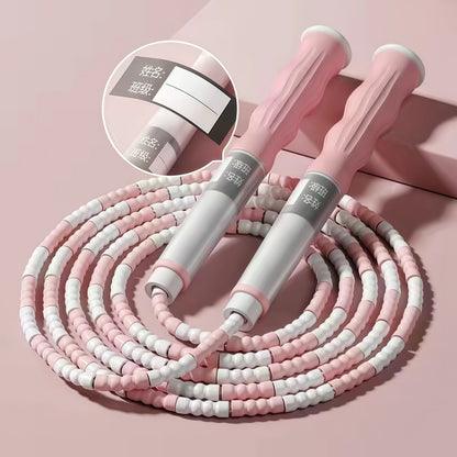 Bamboo-joint jump rope for children, suitable for beginners in kindergarten, physical education exams, and high school entrance exams. PVC rope for fast jumping and aerobic exercise - image 3