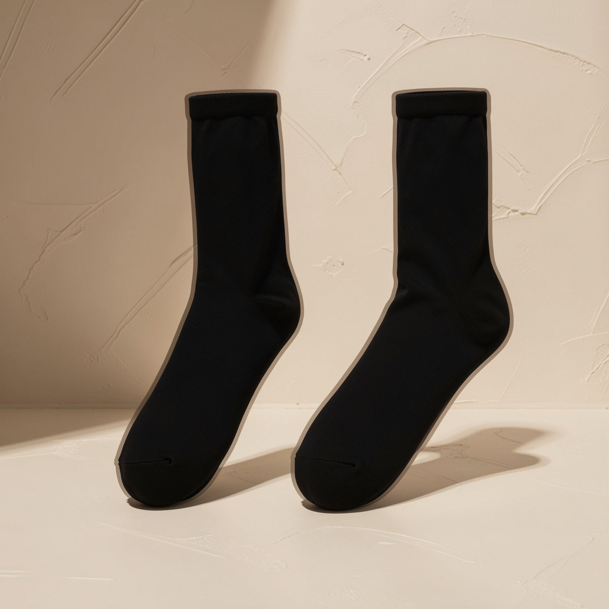 High-top polyester sports socks with color-blocking pattern - view 5