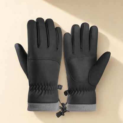 Fingerless winter cycling gloves made with thick microfiber