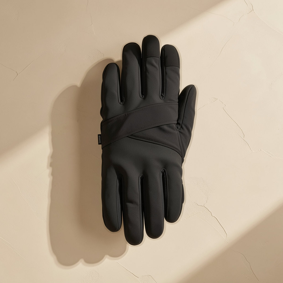 Fingerless winter ski gloves in water-resistant fabric with touchscreen function - view 2