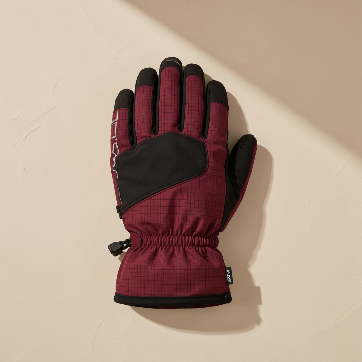 Fingerless winter ski gloves in water-resistant fabric with touchscreen function - view 3
