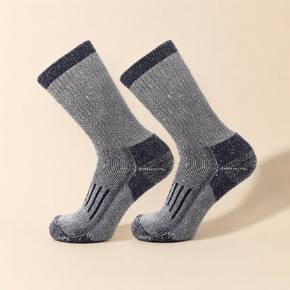 Wool mid-calf sports socks with a medium-height shaft - view 5