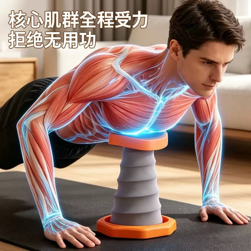 Push-up support stand, push-up auxiliary trainer for home fitness, labor-saving exercise, plank support stand with automatic rebound - image 3
